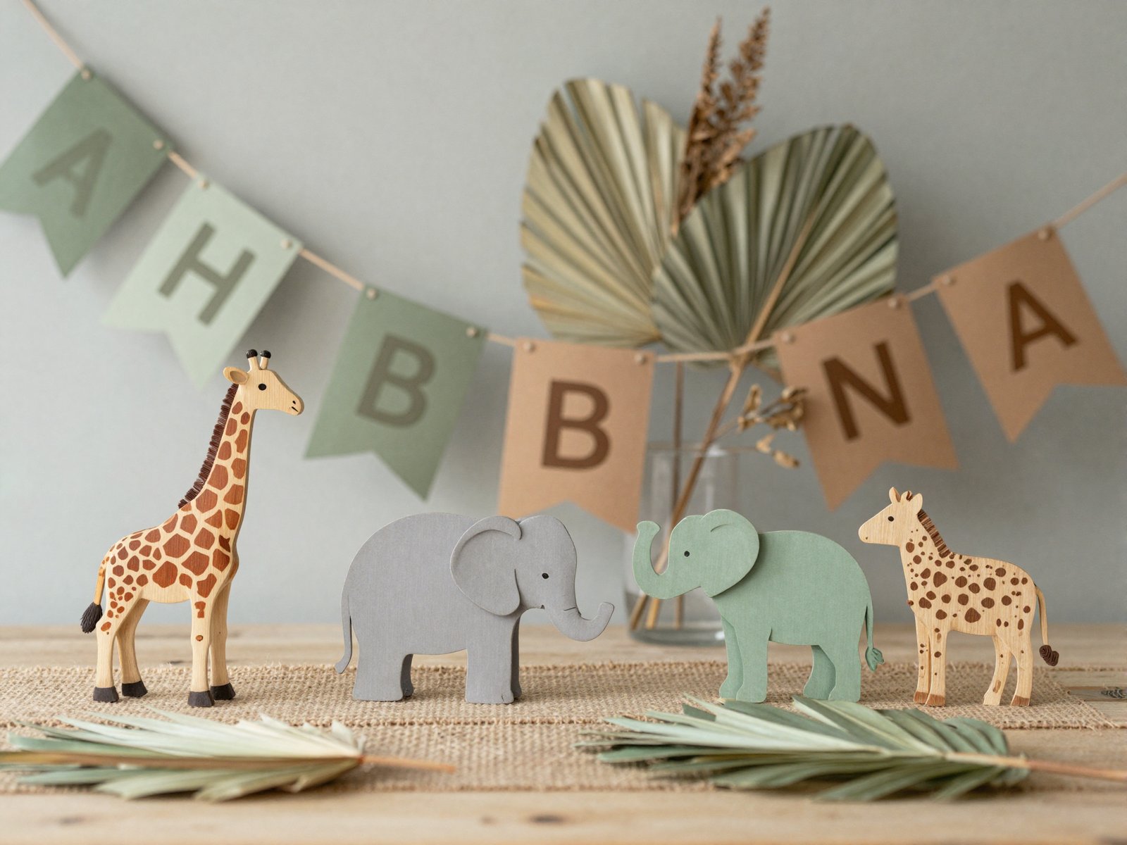 Tema safari para chá de bebê: paleta natural, animais e ideias